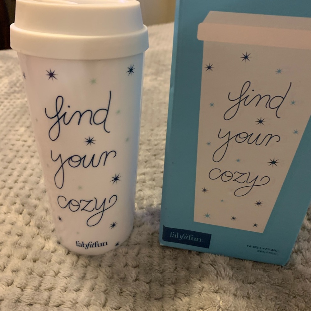 Fabfitfun collectible travel coffee cup